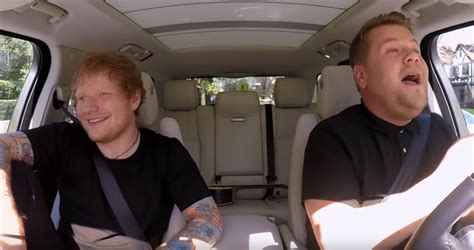 Watch Ed Sheeran Get Handsy With James Corden Performing Shape Of You