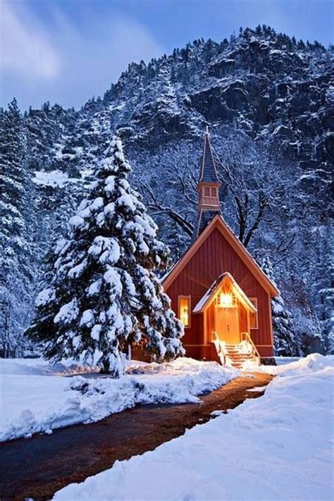 24 Best Images About Beautiful Winter Church Scenes On