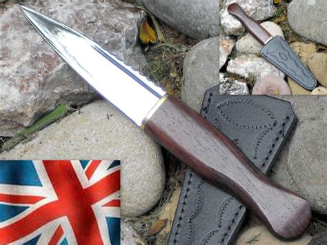 Real Sgian Dubh In Sheffield Steel Kilt Knife Dagger Ebay