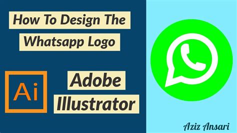 How To Design The Whatsapp Logo Adobe Illustrator Tutorial Youtube