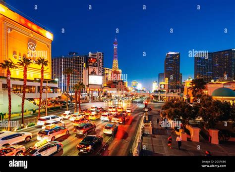 Las Vegas Nevada Usa October 1 2021 Las Vegas Strip At Night