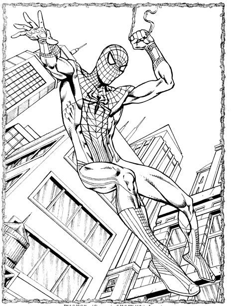 Marvel Superheroes Para Colorear Spiderman Coloring Superhero Reverasite