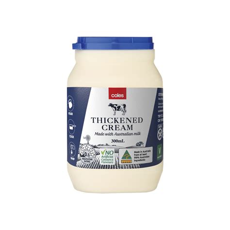Buy Coles Thickened Cream 300ml Coles