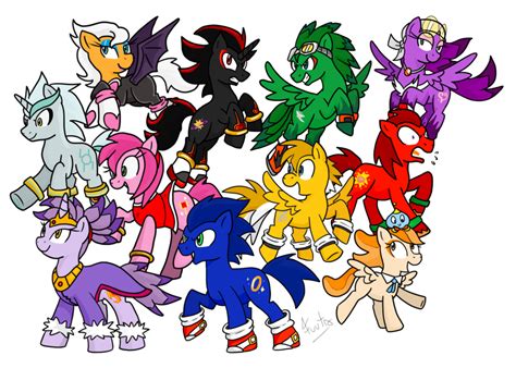 Shadow the hedgehog sonic the hedgehog mlp funny bases sonic dash cartoon crossovers my little pony friendship rainbow dash equestria girls. My Little Pony: SONIC TEAM! by Fuutachimaru on deviantART ...
