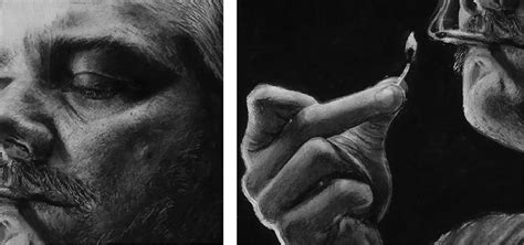 Hyper Realistic Charcoal Portrait Drawing On Behance