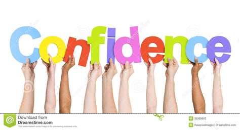 Confidence Definition Stock Image Image Of Miniature