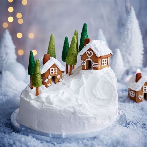 How to make a christmas cake video how to marzipan a cake video tried & tested christmas cakes easy gingerbread recipe the best christmas pudding recipes. Christmas cake decoration ideas: Alpine Christmas cake - Good Housekeeping