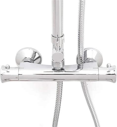 Thermostatic Bar Shower Mixer Including Overhead Shower And Handset