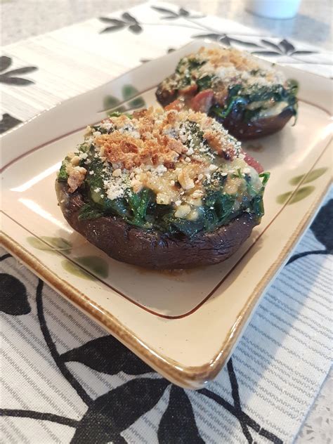 Spinach Stuffed Portobello Mushrooms Recipe Allrecipes