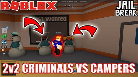 Camper Cop Vs Raging Criminal Roblox Jailbreak Youtube