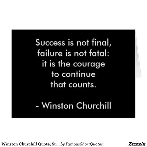 Winston Churchill Quote Success Quotes Thoughts Life
