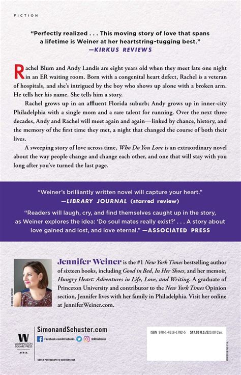 Who Do You Love Book By Jennifer Weiner Official Publisher Page