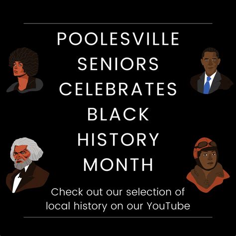 Poolesville Seniors Celebrates Black History Month Poolesville Seniors