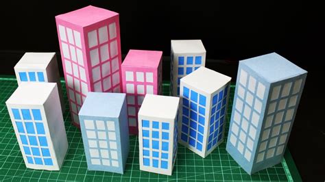 How To Make Paper Building School Project Work Youtube