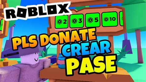 👉 Como Crear Un Pase En Pls Donate En Roblox 2023 Facil Y Rapido