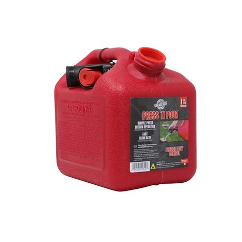 Garageboss 1 Gallon Plastic Gasoline Can In The Gas Cans Department At