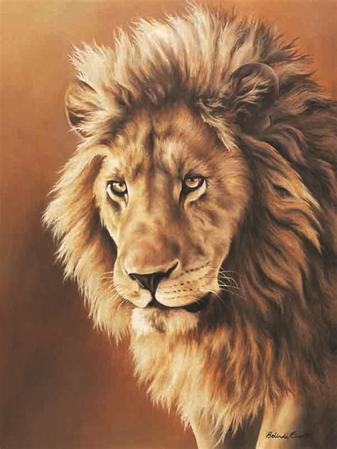 Painting A Lion In Acrylic Warehouse Of Ideas