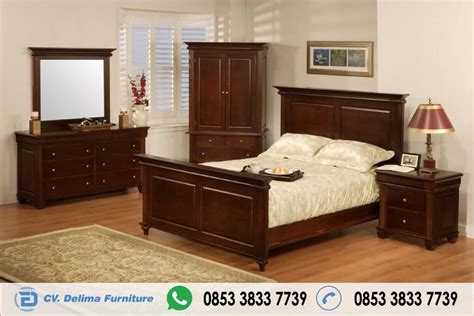 Berikut inspirasi kamar tidur apartemen dengan perabot kayu yang perlu anda ketahui. Set Kamar Kayu Jati Minimalis Harga Murah | Mebel, Ide ...