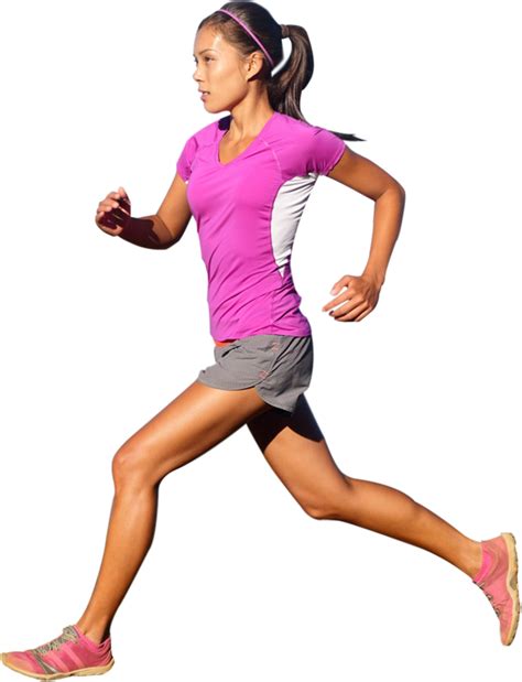 Running Female Athlete Png Transparent Png Mart