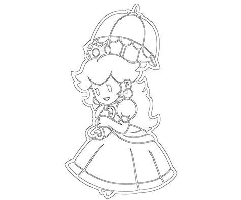 Princess Peach Colouring Page For Kids And For Adults Coloring Home