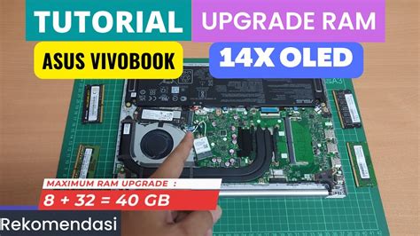 Tutorial Upgrade Ram Asus Vivobook 14x Oled A1403 How To Upgrade Ram