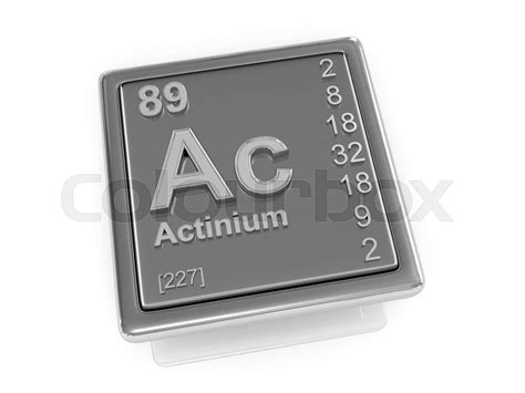 Actinium Chemical Element Stock Image Colourbox