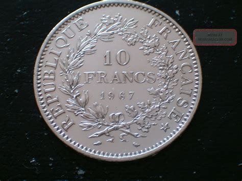 France 10 Francs 1967 Silver Coin