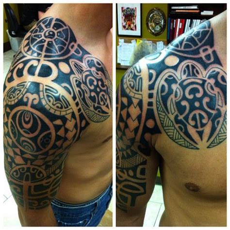 Polynesian Half Sleeve Tattoo 249 Tattoos Pinterest