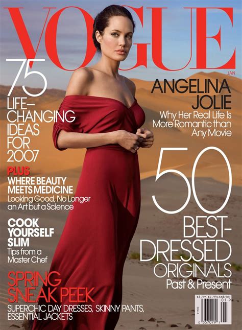 Angelina Jolie By Annie Leibovitz Vogue Us January 2007 Vogue Covers