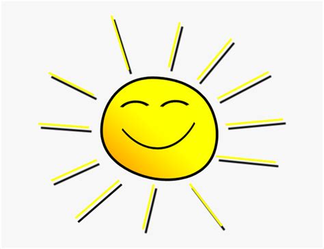Smiling Sun Png Smiling Sunshine Clipart Transparent Png Kindpng