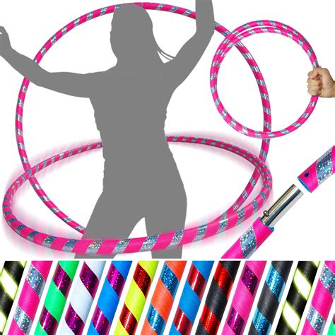 Pro Hula Hoops Ultra Gripglitter Deco Weighted Travel Hula Hoop
