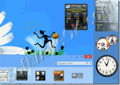 Add Windows 7 Desktop Gadgets To Windows 10 And 81