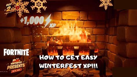 Fortnite How To Get Easy Xp During Winterfest Youtube