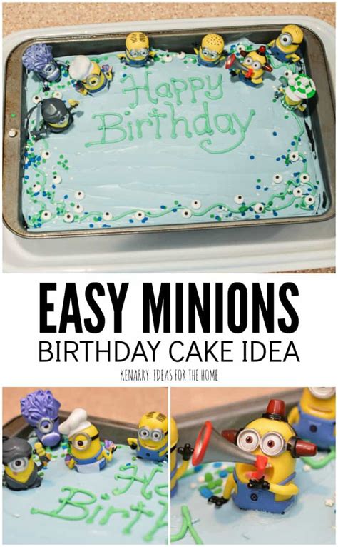 Minions Birthday Cake An Easy Despicable Me Party Idea