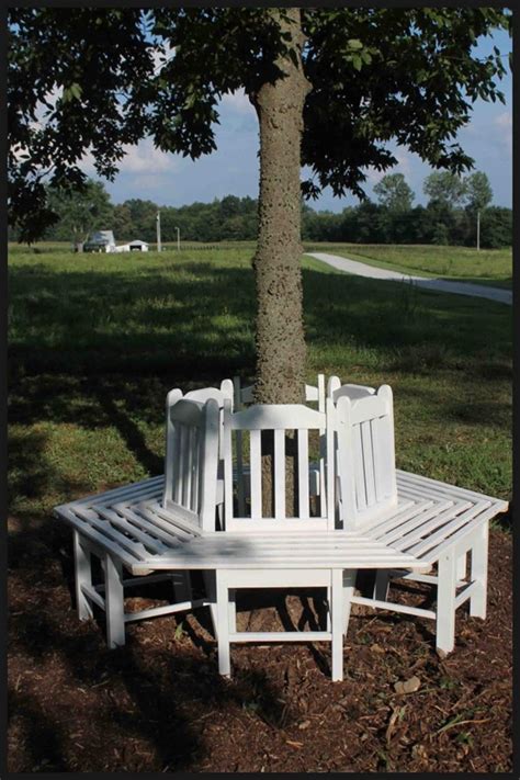 Creative Ideas - How to Build a Bench Around a Tree Using Old Kitchen
