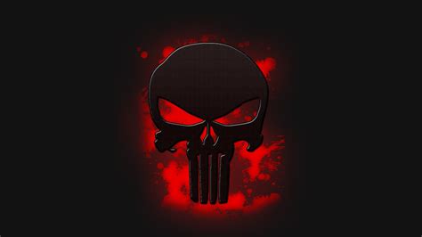 Download 1920x1080 Wallpaper The Punisher Skull Logo
