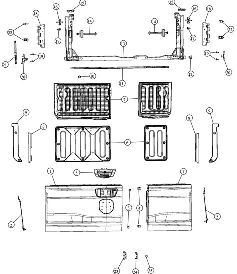 Ram 1500 Multifunction Tailgate Detailed In Parts Diagram 5th Gen Rams