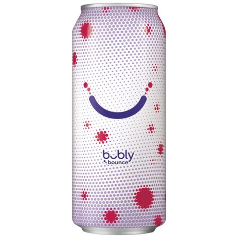 Bubly Bounce Triple Berry Flavor Caffeinated Sparkling Water SmartLabel