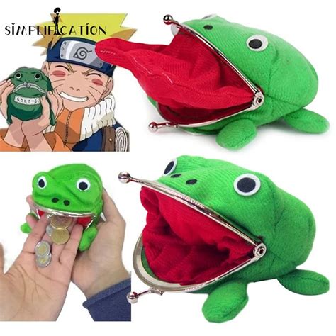 Japanese Style Anime Cartoon Plush Frog Coin Purse Cosplay Uzumaki