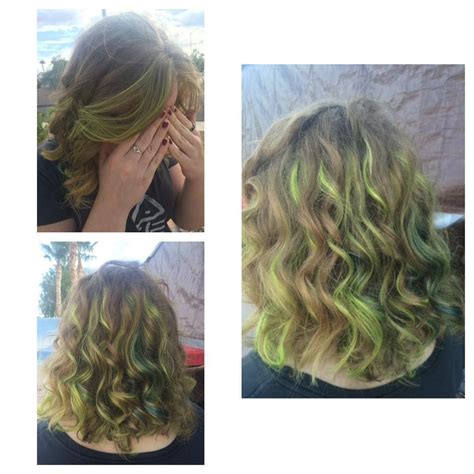 Green Highlights In Blonde Hair Blonde Hair With Highlights Latest