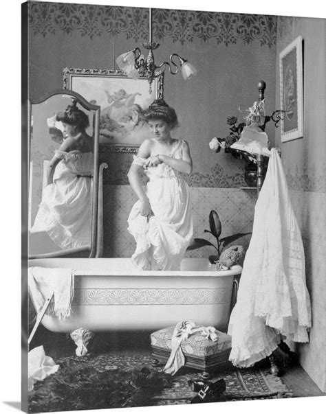 Woman Getting In Bathtub Vintage Pictures Vintage Photos Victorian Women