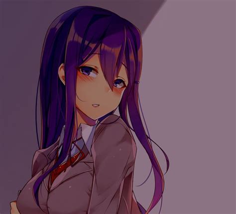 ୨୧ Ddlc Pfp Yuri In 2022 Literature Club Literature Profile Picture