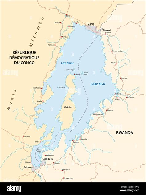 Lake Kivu Congo Stock Vector Images Alamy
