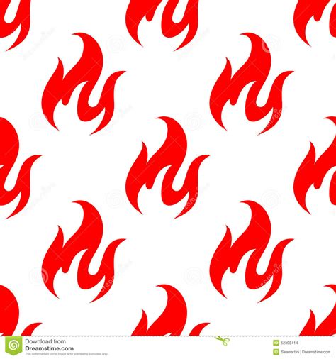 Are you searching for flame pattern png images or vector? Red Fire Flames Seamless Pattern Stock Vector - Image ...