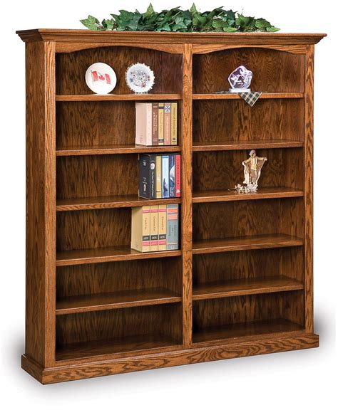 Hoosier Heritage Double Bookcase Amish Direct Furniture