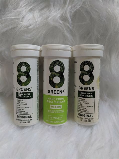 Lot Of 3 8greens Super Greens Dietary Supplement 8 Essential 3tubes30