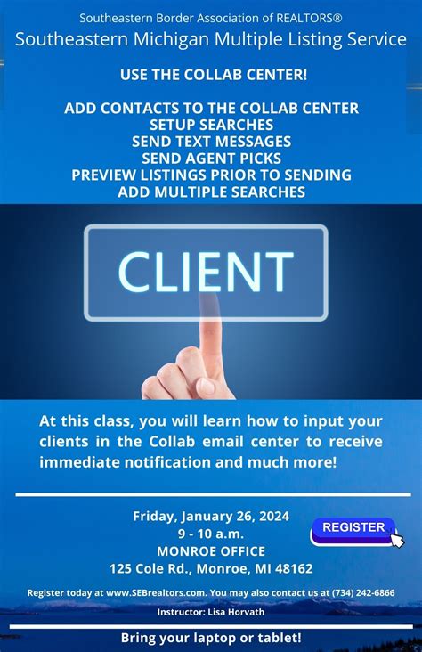 Paragon MLS Class - SEM Paragon MLS Add Clients to your Collab Center