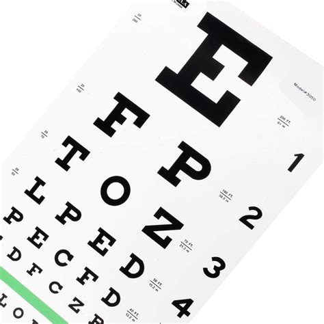 👀 Buy Snellen Eye Chart 20 Ft For Visual Acuity Testing