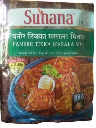 Suhana Paneer Tikka Masala Mix Packaging Size G Packaging Type
