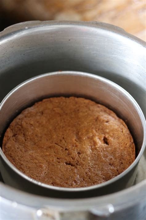 Do not use non stick cooker. Parle-G Biscuit Cake in Pressure Cooker ~ Healthy Kadai